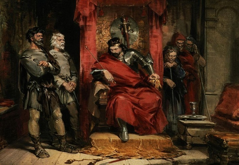 Macbeth Instructing The Murderers Employed To Kill Banquo George 