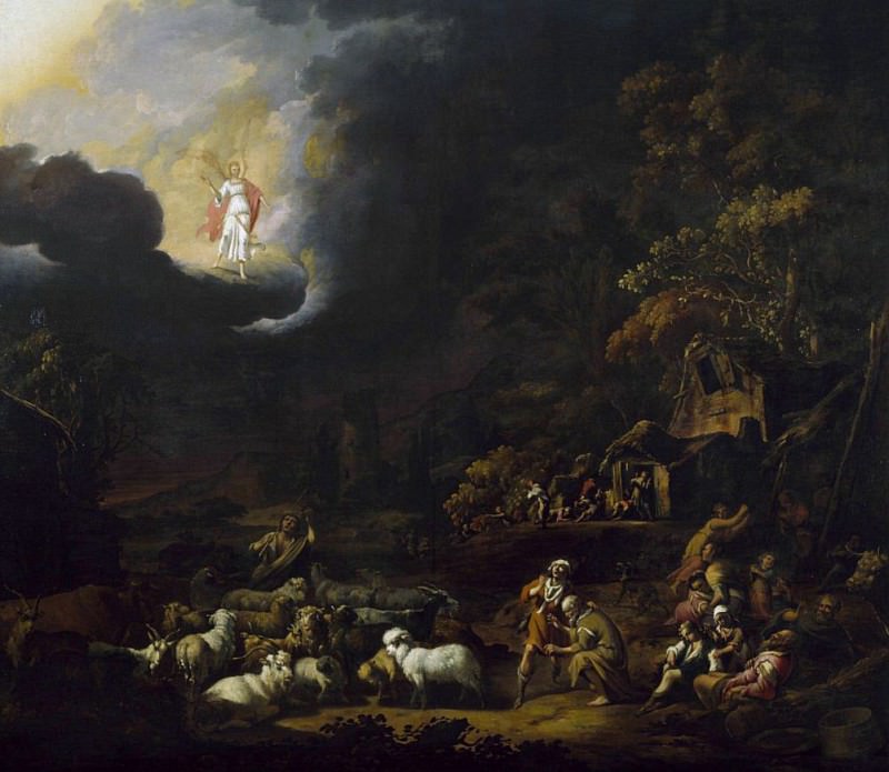 The Angel Appearing to the Shepherds. Adam Colonia