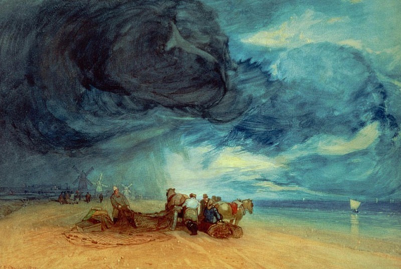 Буря на пляже Ярмут. Джон Селл Котман