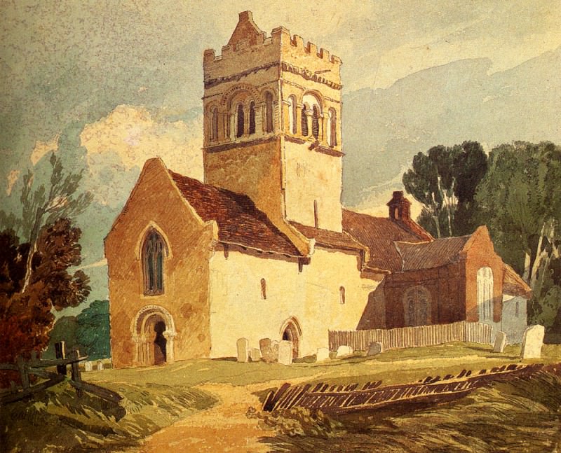 Gillingham Church Norfolk. John Sell Cotman