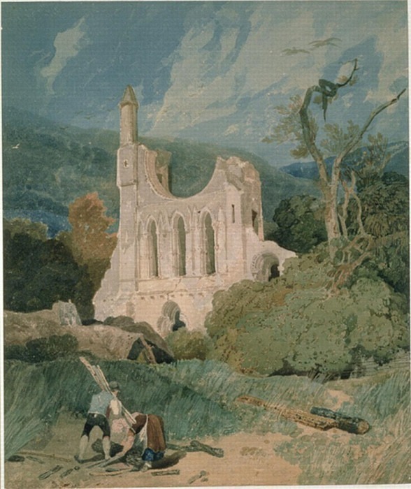 Byland Abbey, Yorkshire. John Sell Cotman