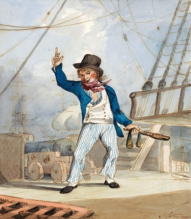 Caricature of a Sailor (One of a Set of Three). John Sell Cotman