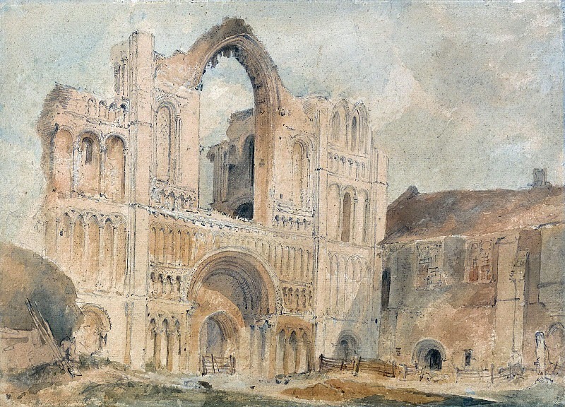 Castle Acre Priory, Norfolk, West Front. John Sell Cotman