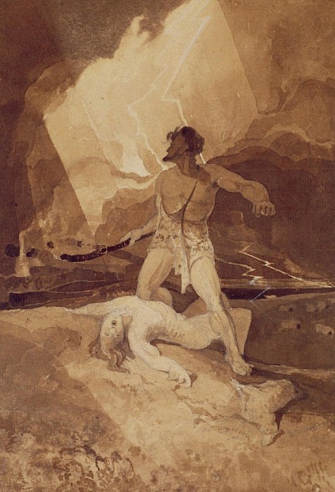 Cain and Abel. John Sell Cotman