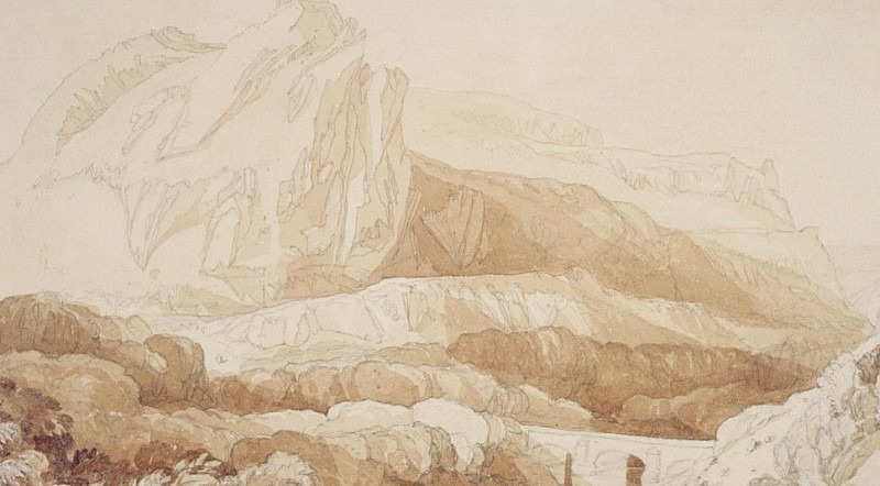 The Mountain of the Roule, Cherbourg. John Sell Cotman