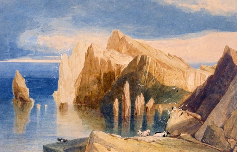 Скалы на северо-восточной стороне Пойнт-Лоренцо, Мадейра. Джон Селл Котман