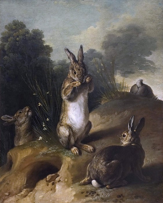 Rabbits. Alexandre Francois Desportes