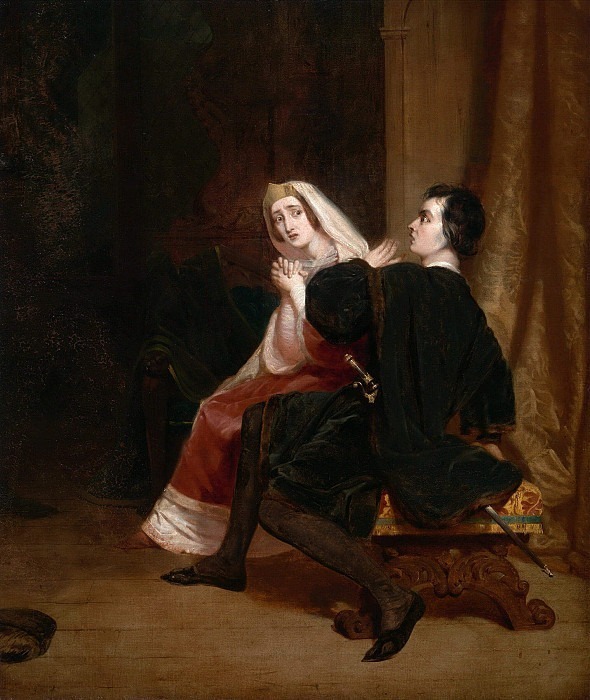 Гамлет и его мать; Сцена со шкафом. Ричард Дэдд