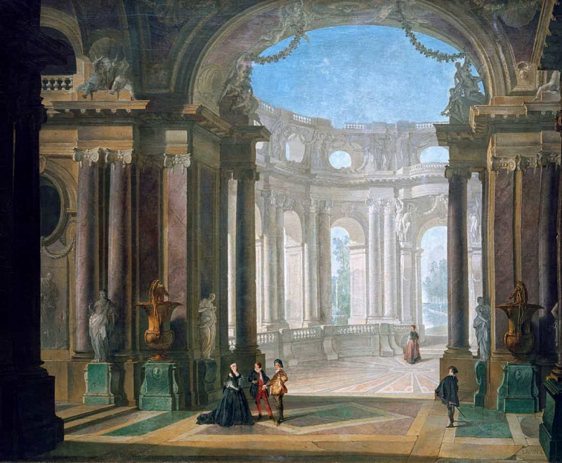 Figures In Imaginary Architecture. Jacques De LaJoüe