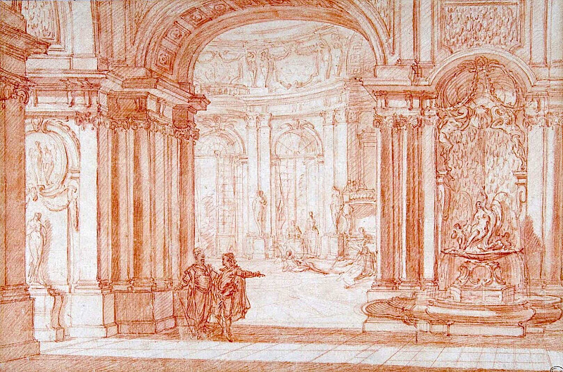 Study for the Rotunda of a Palace. Jacques De LaJoüe