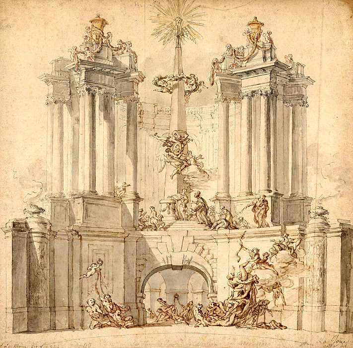 Fireworks Display for the Convalescence of Louis XV. Jacques De LaJoüe