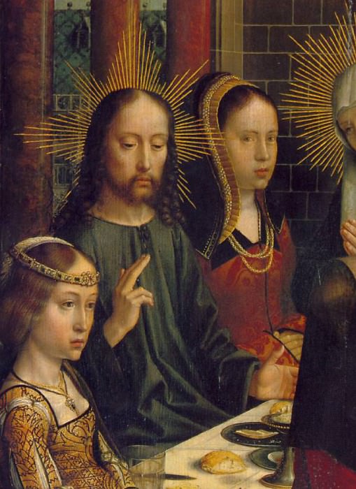 The marriage at Cana, ca 1500, Detalj, 100 x 128 cm. Gerard David