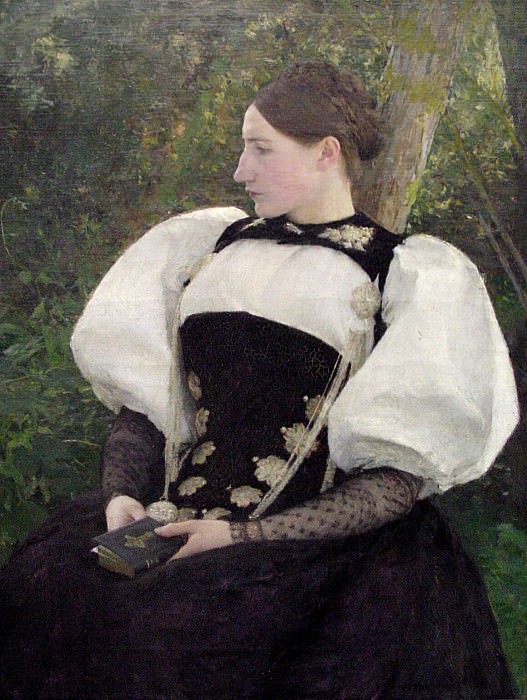 A Woman from Bern Switzerland. Pascal Adolphe Jean Dagnan-Bouveret