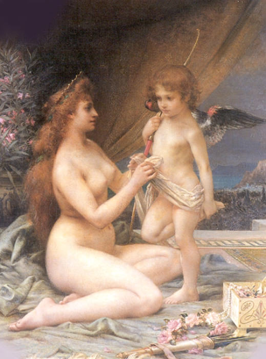 Aphrodite and Eros. Henri-Camille Danger