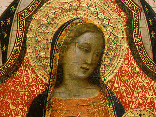 Madonna and Child with Saints and Angels, 1330s, Det(4. Bernardo Daddi