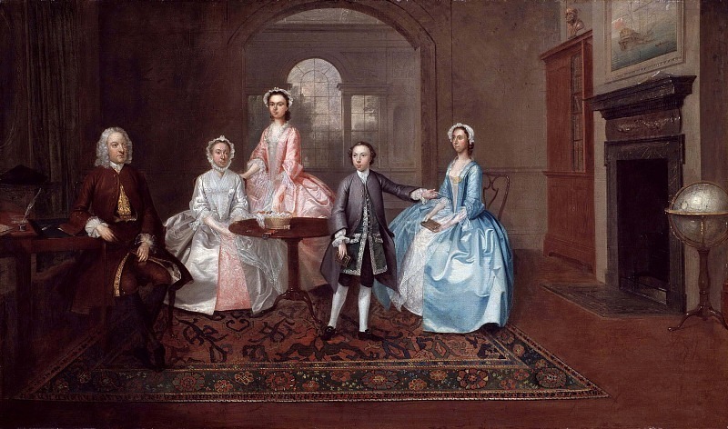 John Thomlinson and His Family. Arthur William Devis