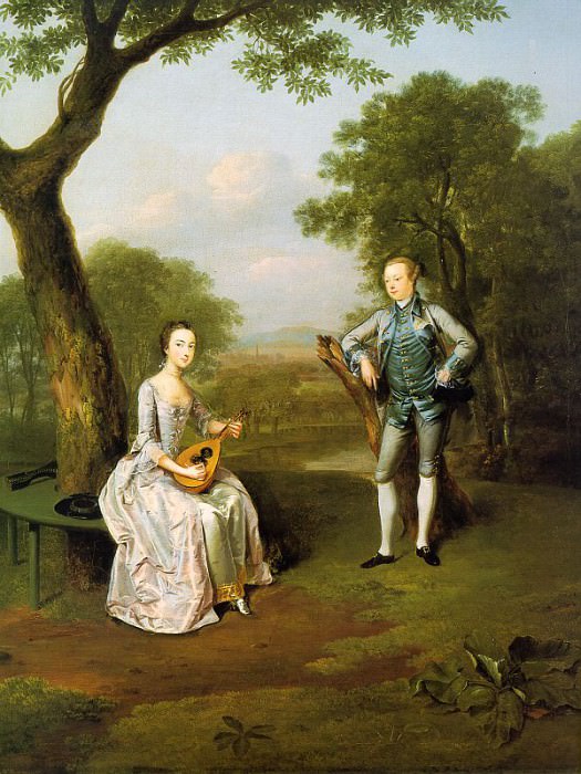 Sir Nathaniel and Lady Caroline Curzon. Arthur William Devis