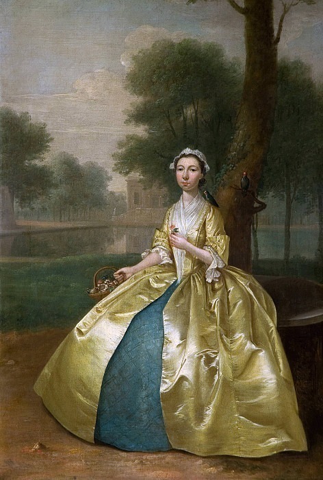 Portrait Of A Woman In Gold. Arthur William Devis