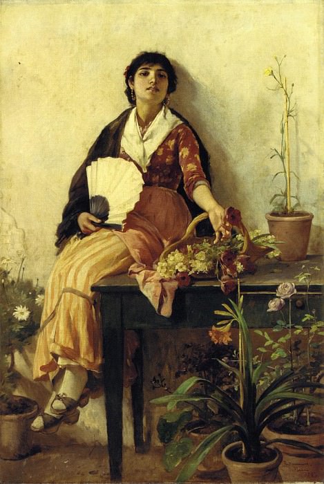 The Florentine Girl. Frank Duveneck