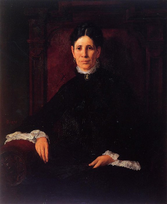 Portrait of Frances Schillinger Hinkle. Frank Duveneck