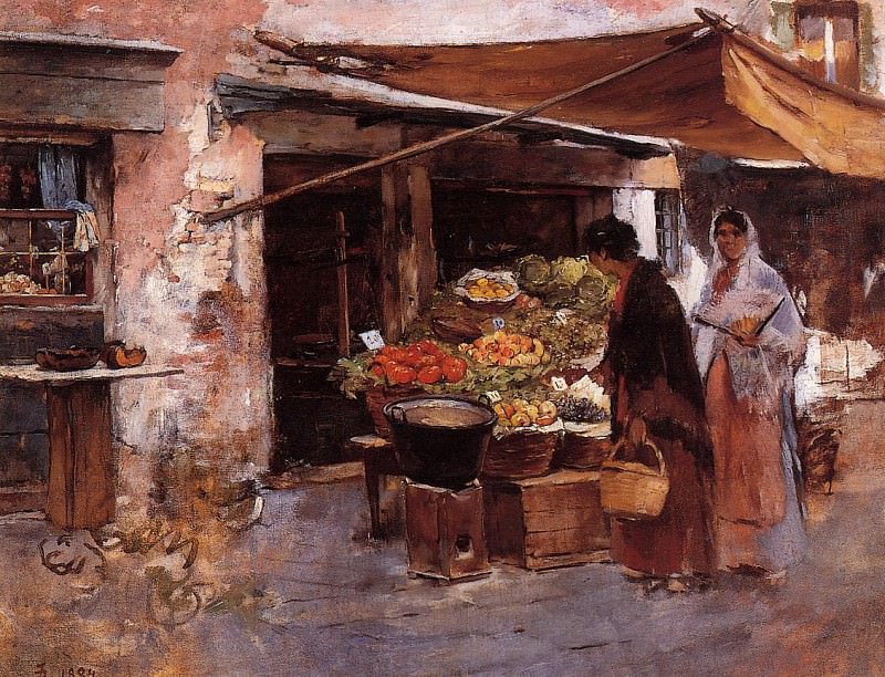 Venetian Fruit Market. Frank Duveneck