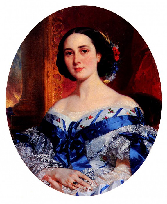 Portrait De Marie-Lucie De Selle De Beauchamp. Eugene Francois Marie Joseph Deveria
