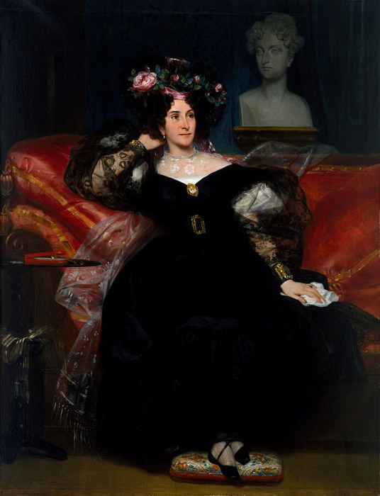 Portrait of Madame Jules-Antoine Droz. Eugene Francois Marie Joseph Deveria