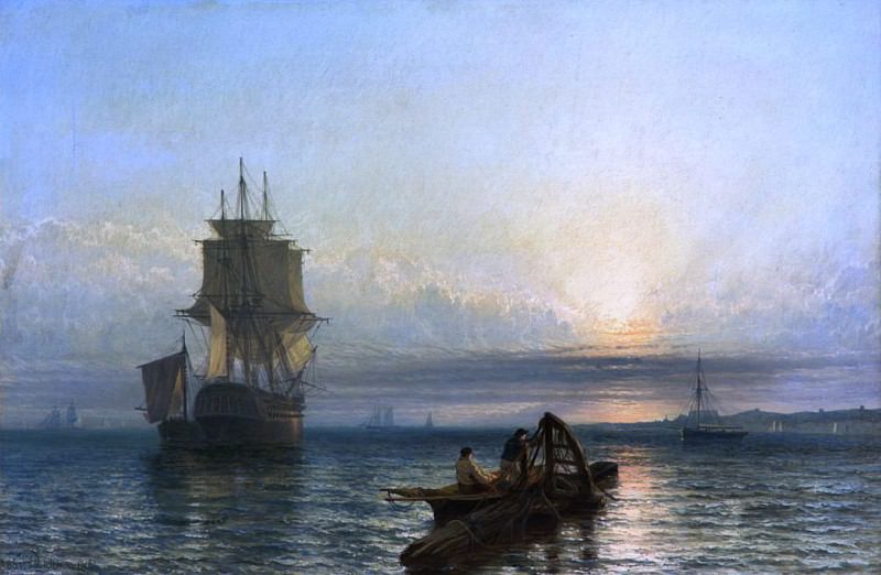 Sunrise at Sea. Henry Dawson