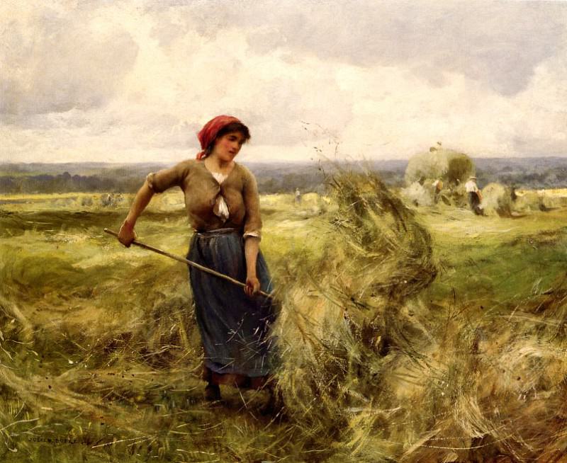 Женщина, сгребающая сено. Жюльен Дюпре