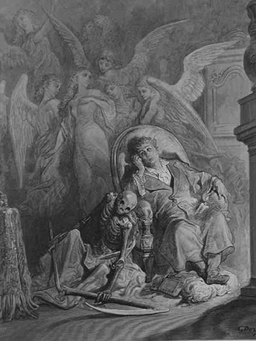 raven. Gustave Dore