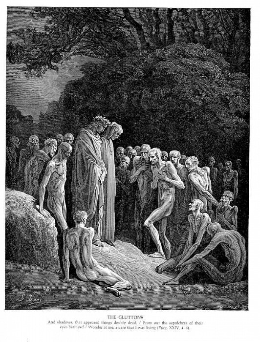 The Gluttons. Gustave Dore
