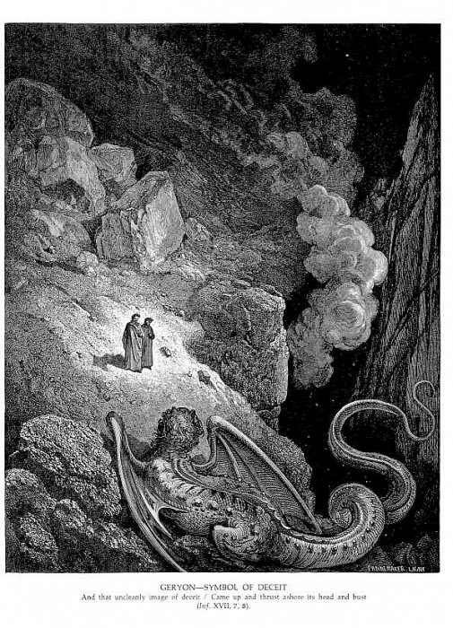Geryon Symbol of Deceit. Gustave Dore