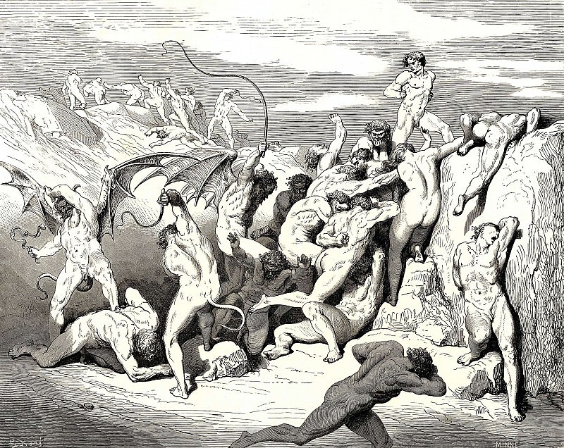 Ah. How he made them lift their legs on the first strike of his whip. Gustave Dore