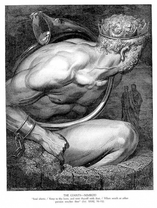 The Giants Nimrod. Gustave Dore