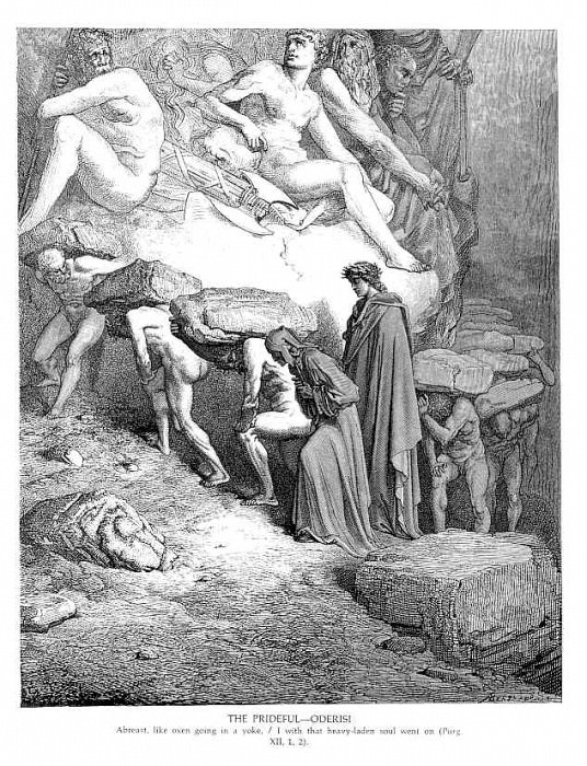 The Prideful Oderisi. Gustave Dore