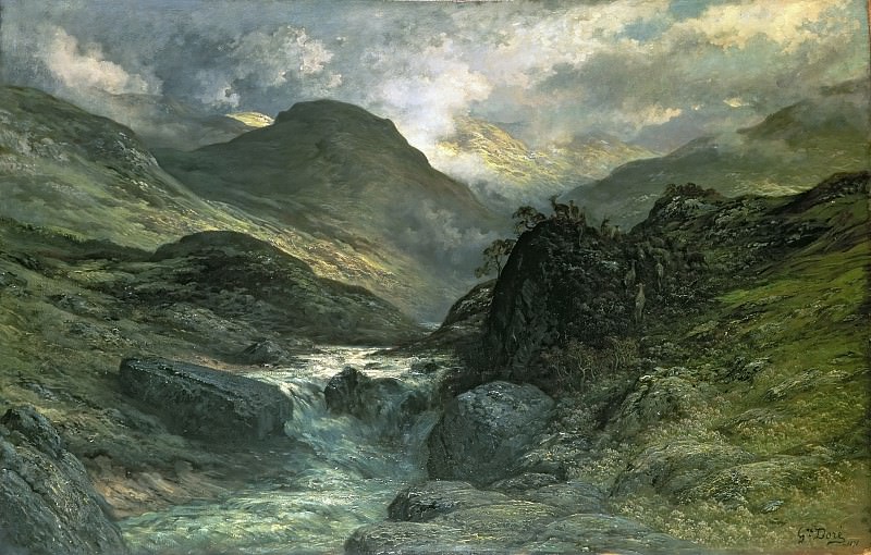 A Canyon. Gustave Dore
