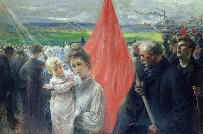 A Strike at Saint Ouen. Paul Louis Delance
