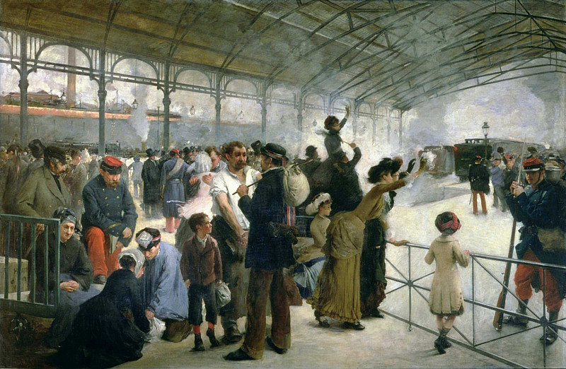 The Departure, Gare D’Austerlitz, Paris. Paul Louis Delance