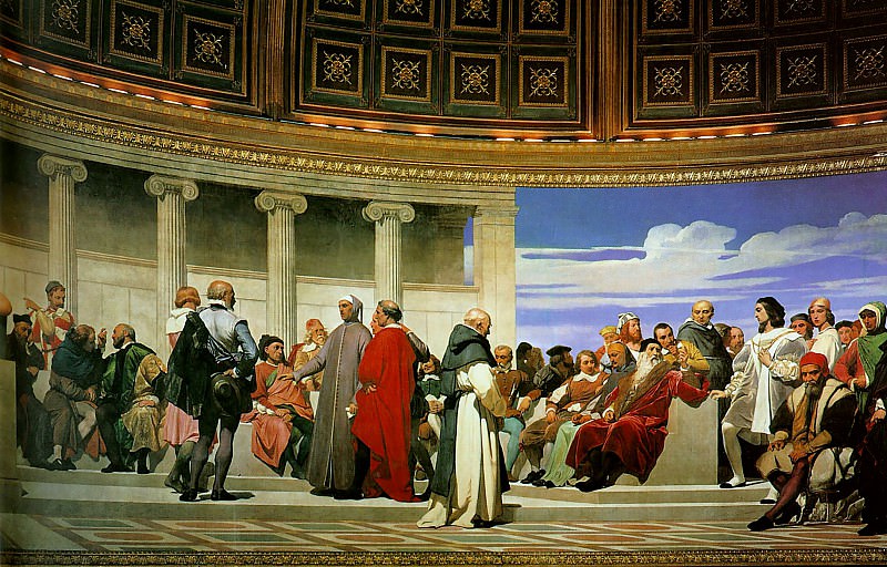 Hemicycle of the Ecole des Beaux-Arts 1814 right. Paul Delaroche