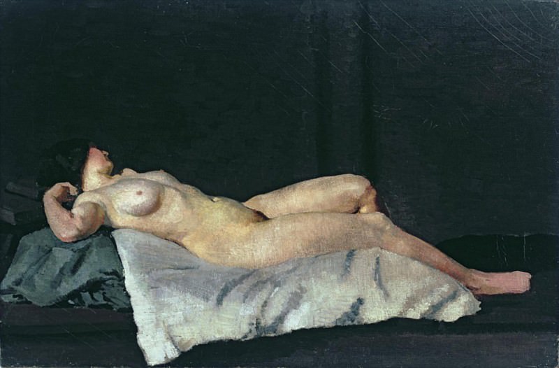 Female Figure Lying on Her Back. Dora Carrington