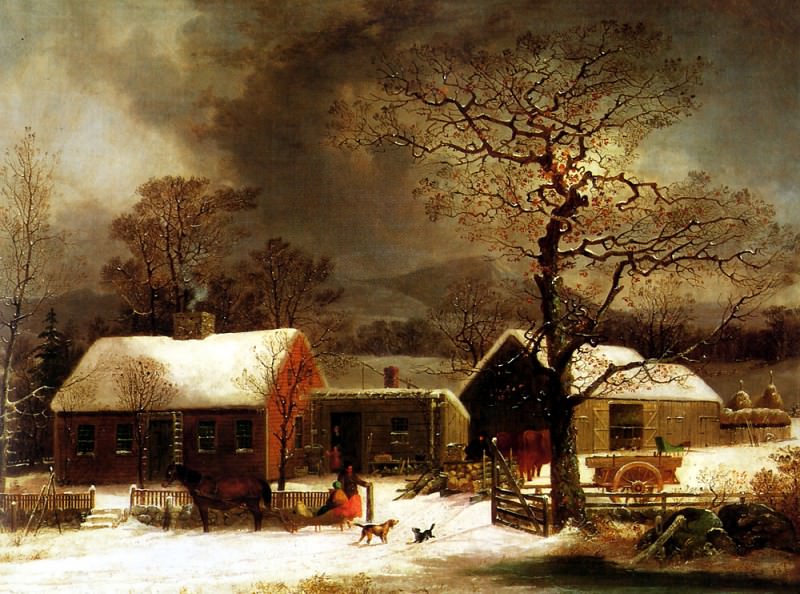 Winter Scene in New Haven. George Henry Durrie