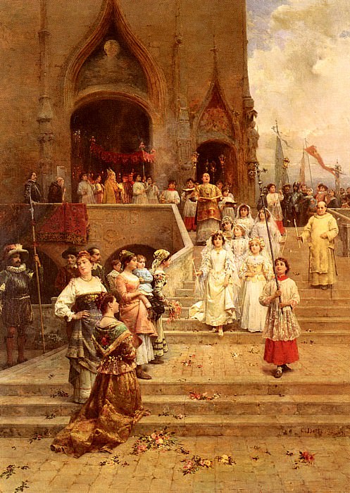 The Confirmation Procession. Cesare-Auguste Detti