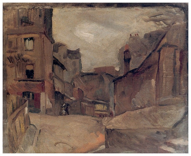 Городской пейзаж, Париж, 1914-17. Пере Даура