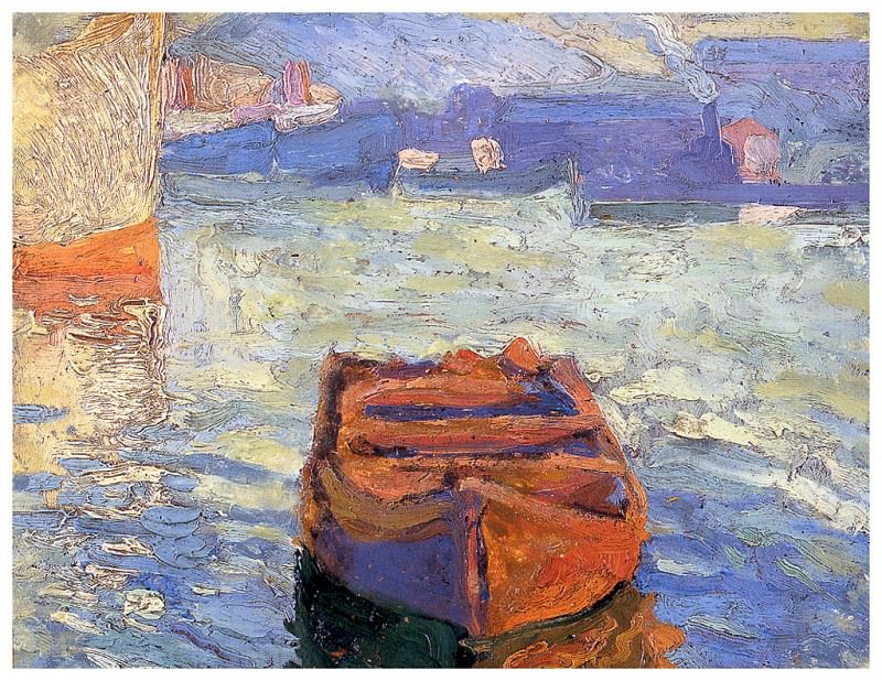 Barques Al Port 1908. Pere Daura
