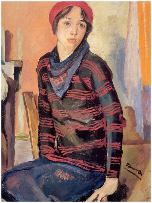Луиза в красном берете, 1927. Пере Даура