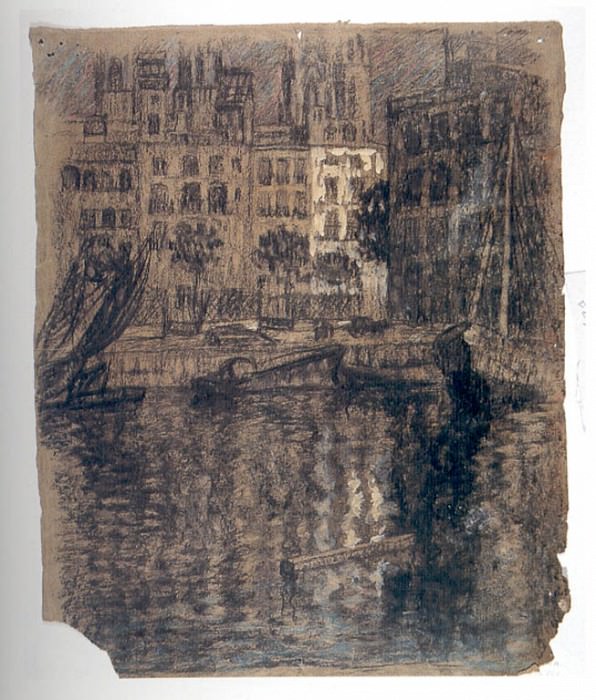 Vista Del Port Barcelona 1910 14. Pere Daura