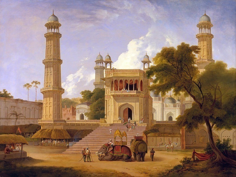 Indian Temple, Said to Be the Mosque of Abo-ul-Nabi, Muttra. Thomas Daniell