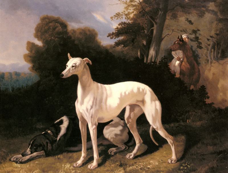 Dreux Alfred De A Greyhound In An Extensive Landscape. Alfred De Dreux