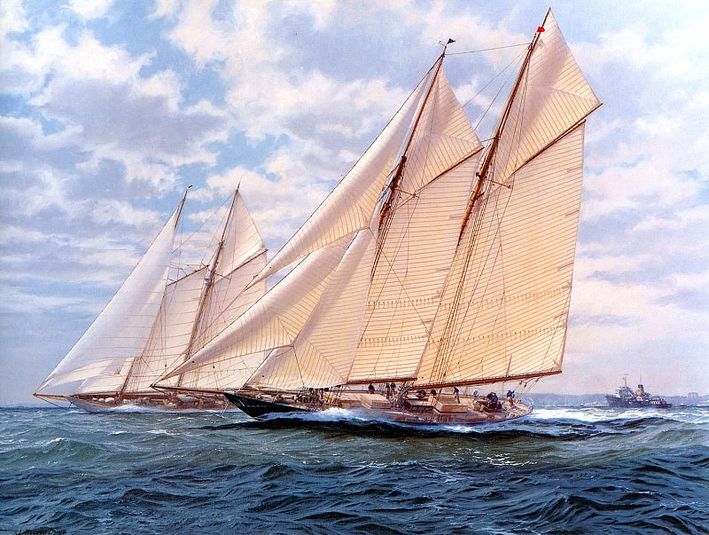 Атлантический вызов яхты -Мариетт-, 1897. Джон Стивен Деус