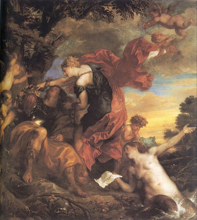 Rinaldo and Armida. Anthony Van Dyck
